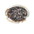 Rhodonite Crystal Chips for Emotional Healing, Grounding & Love — black small tumbled, A grade Mozambique-sourced