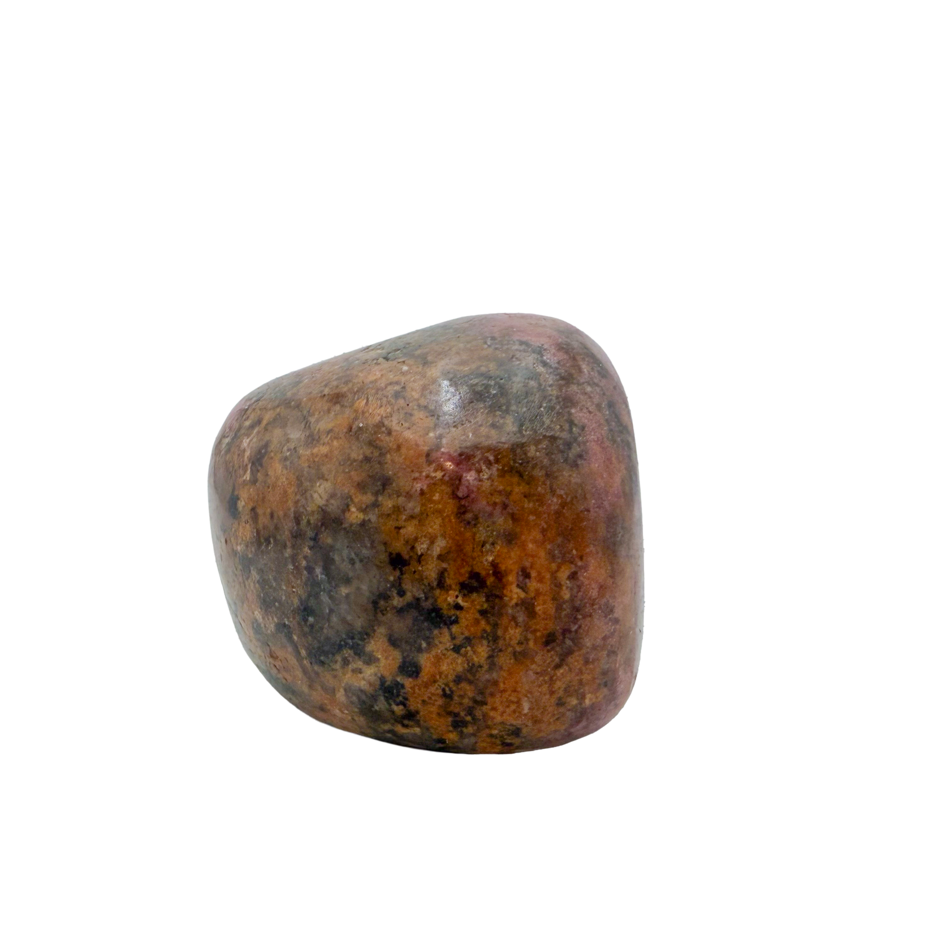 Rhodonite polished free form from Zimbabwe, alternate view
