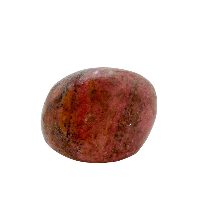 AA grade Rhodonite polished free form from Masvingo, Zimbabwe, rose pink with black manganese veining