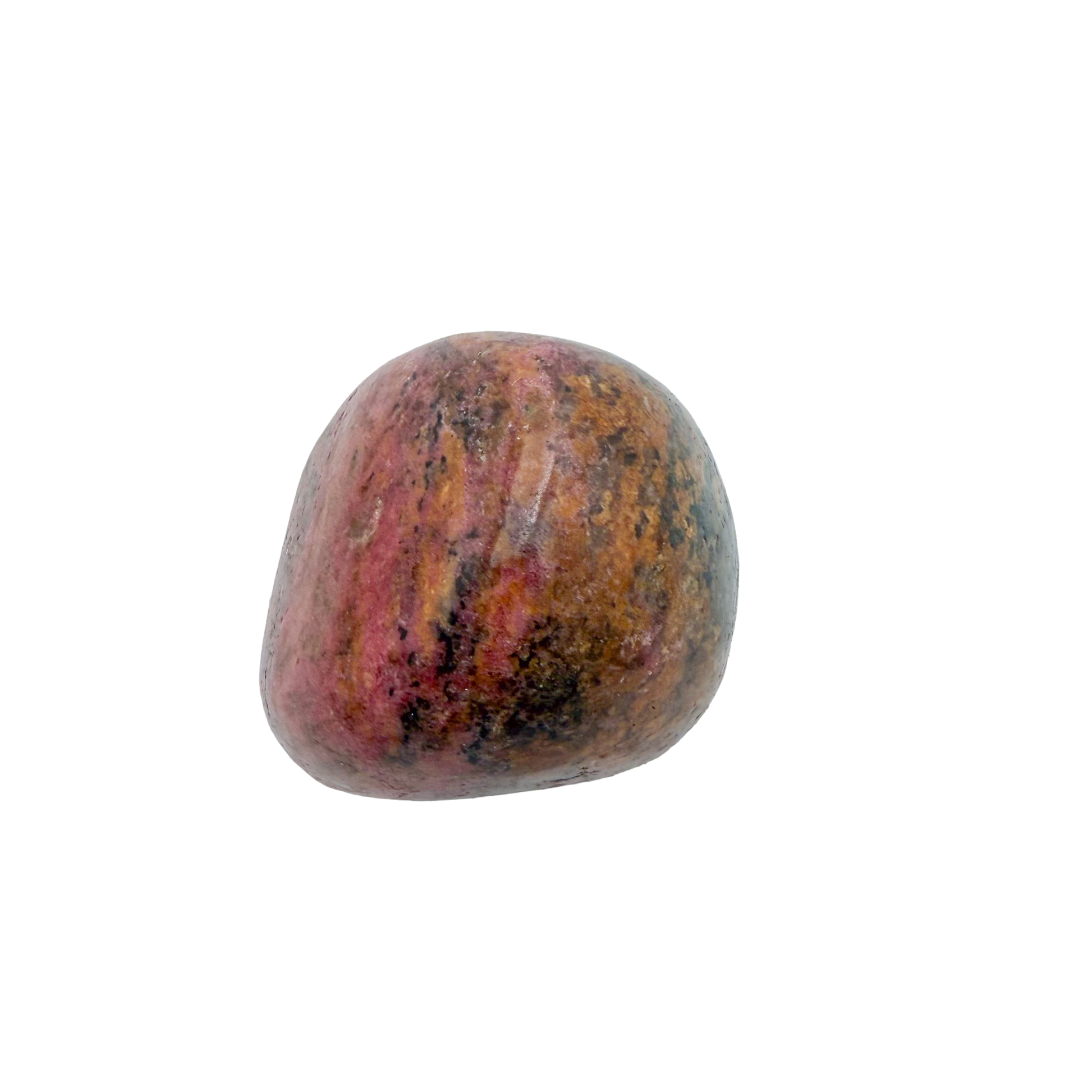 Rhodonite polished free form from Zimbabwe, alternate view