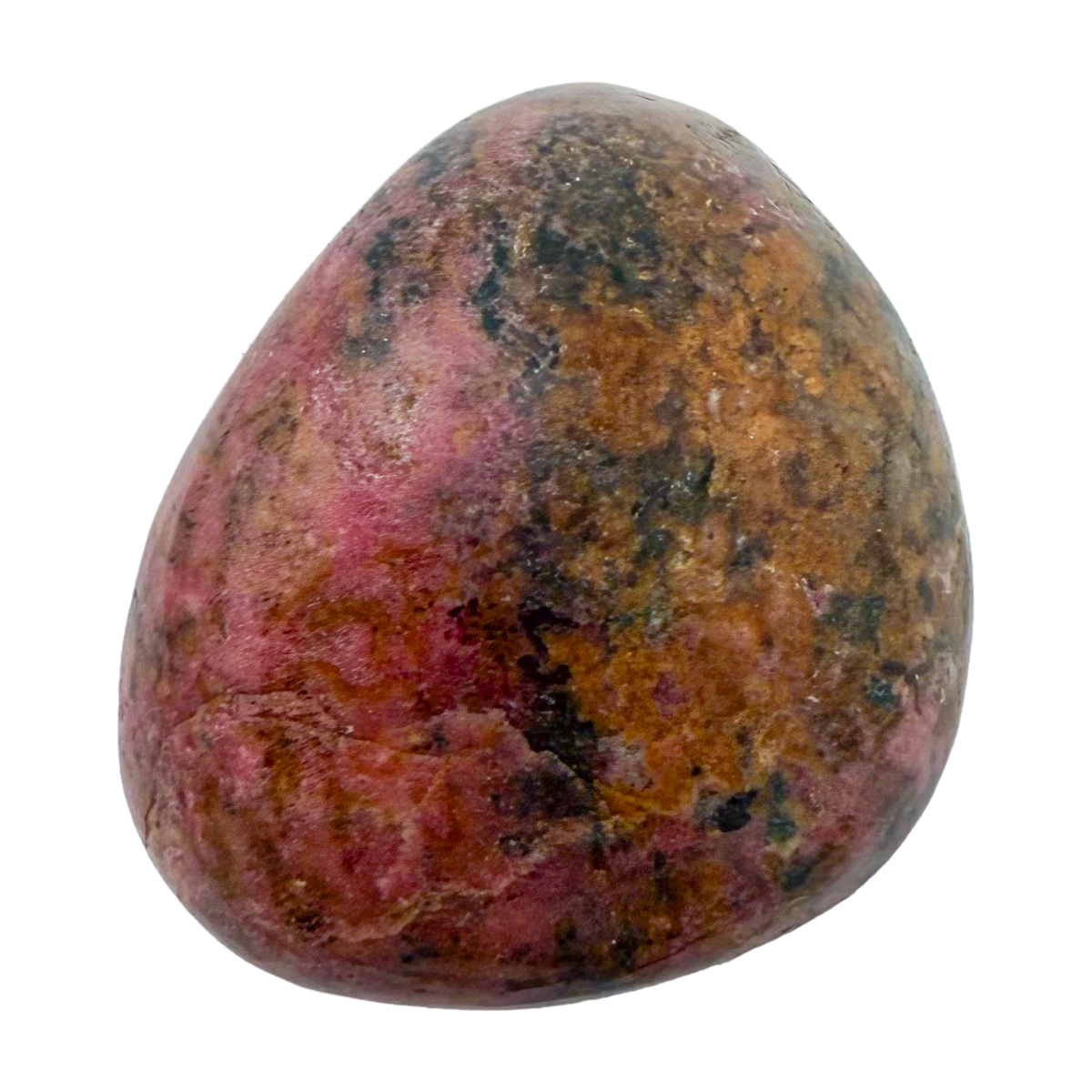 Rhodonite polished free form from Zimbabwe, alternate view