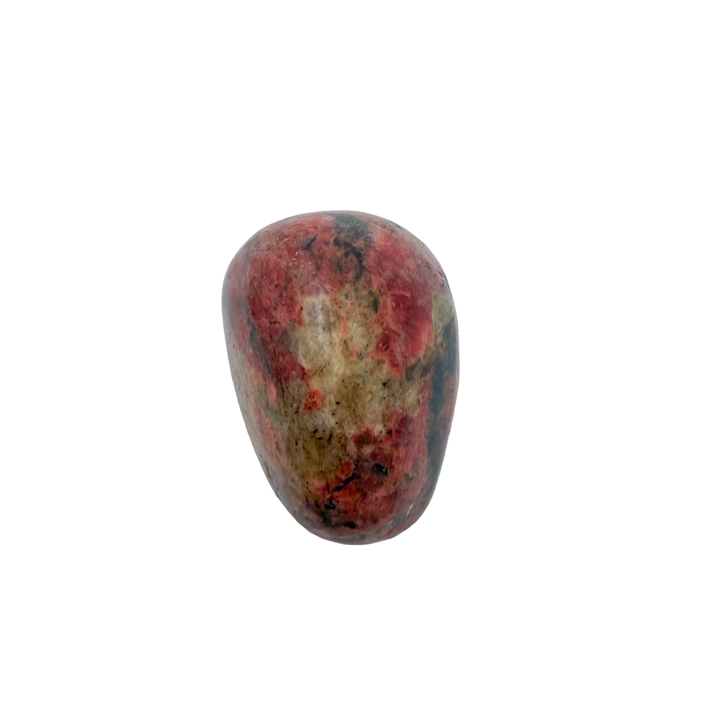 Rhodonite polished free form from Zimbabwe, alternate view
