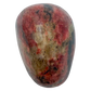 Rhodonite polished free form from Zimbabwe, alternate view