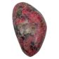 AA grade Rhodonite polished free form from Masvingo, Zimbabwe, rose pink with black manganese veining