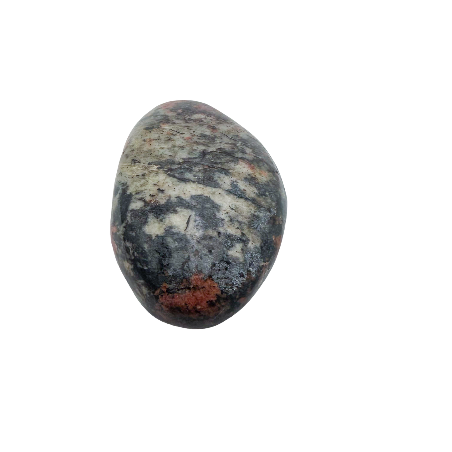 Rhodonite polished free form from Zimbabwe, alternate view