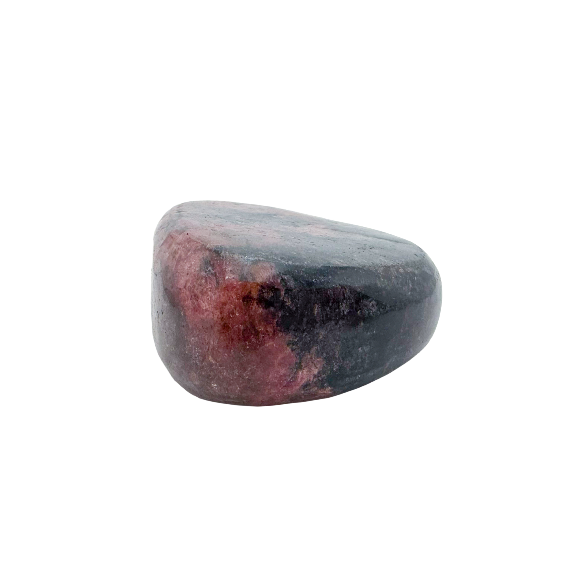 Rhodonite polished free form from Zimbabwe, alternate view