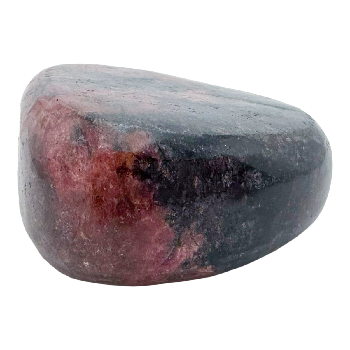 Rhodonite polished free form from Zimbabwe, alternate view