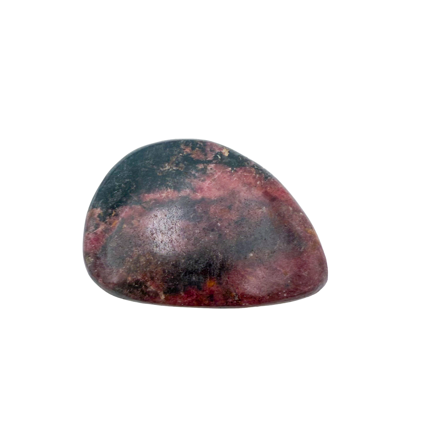 Rhodonite polished free form from Zimbabwe, alternate view