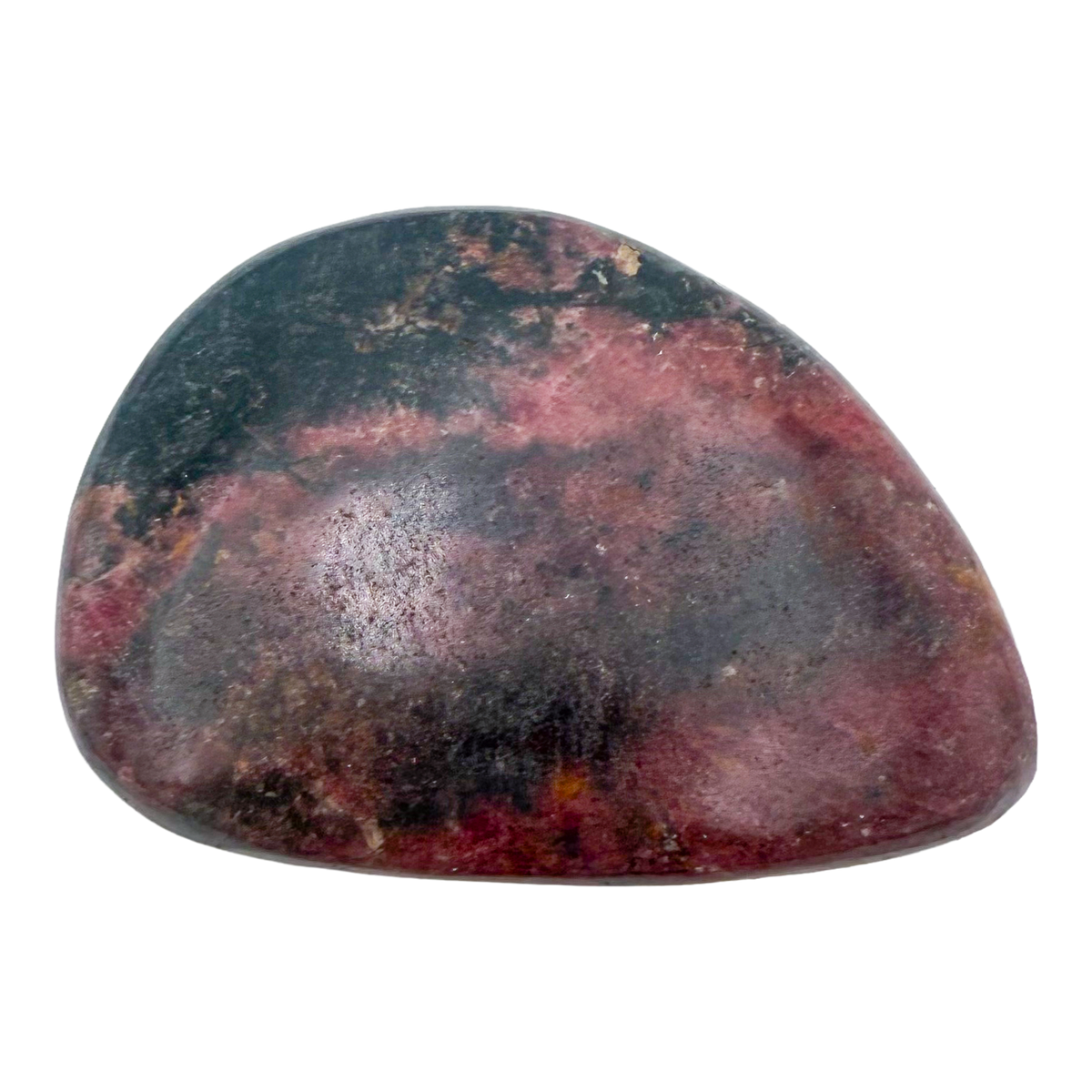 Rhodonite polished free form from Zimbabwe, alternate view
