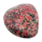 Rhodonite polished free form from Zimbabwe, alternate view