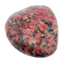 Rhodonite polished free form from Zimbabwe, alternate view