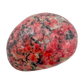 AA grade Rhodonite polished free form from Masvingo, Zimbabwe, rose pink with black manganese veining