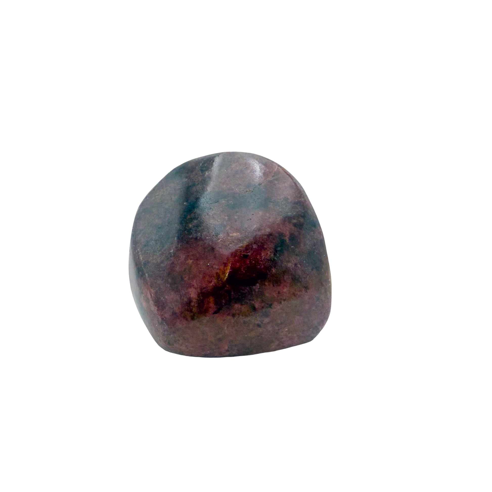Rhodonite polished free form from Zimbabwe, alternate view