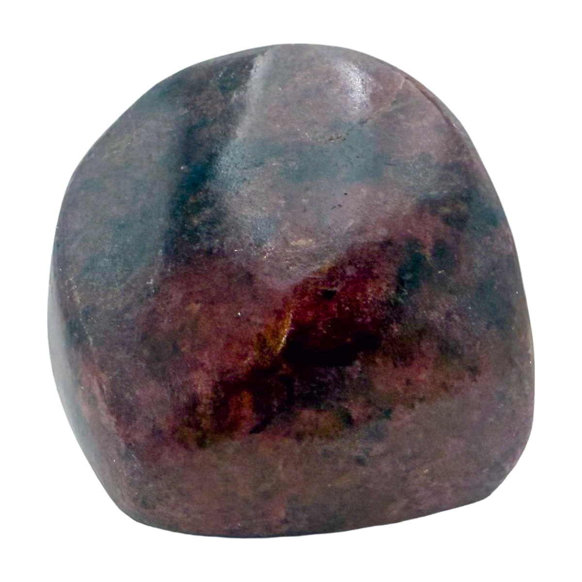 Rhodonite polished free form from Zimbabwe, alternate view