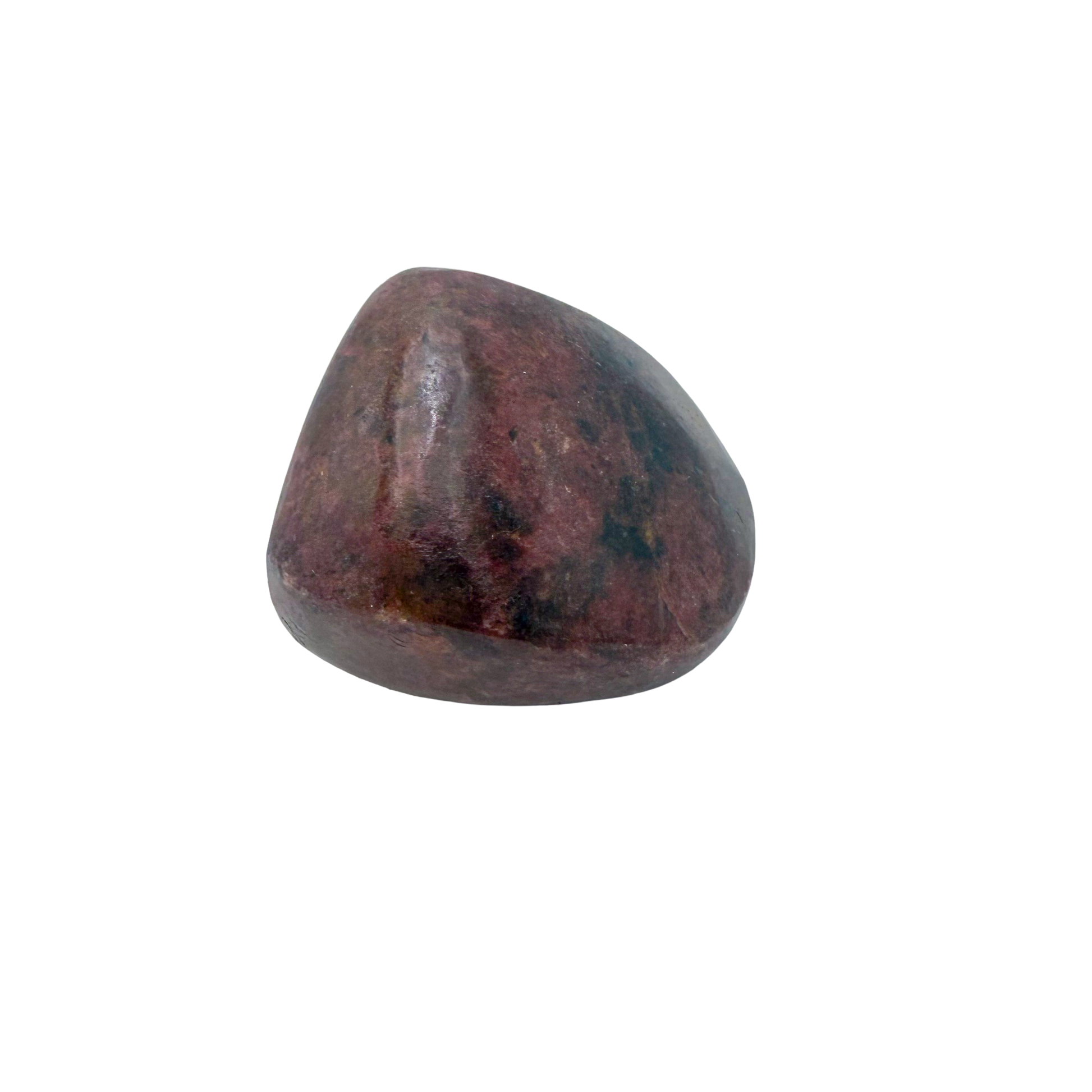 Rhodonite polished free form from Zimbabwe, alternate view