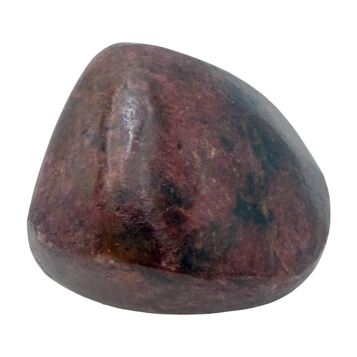 Rhodonite polished free form from Zimbabwe, alternate view