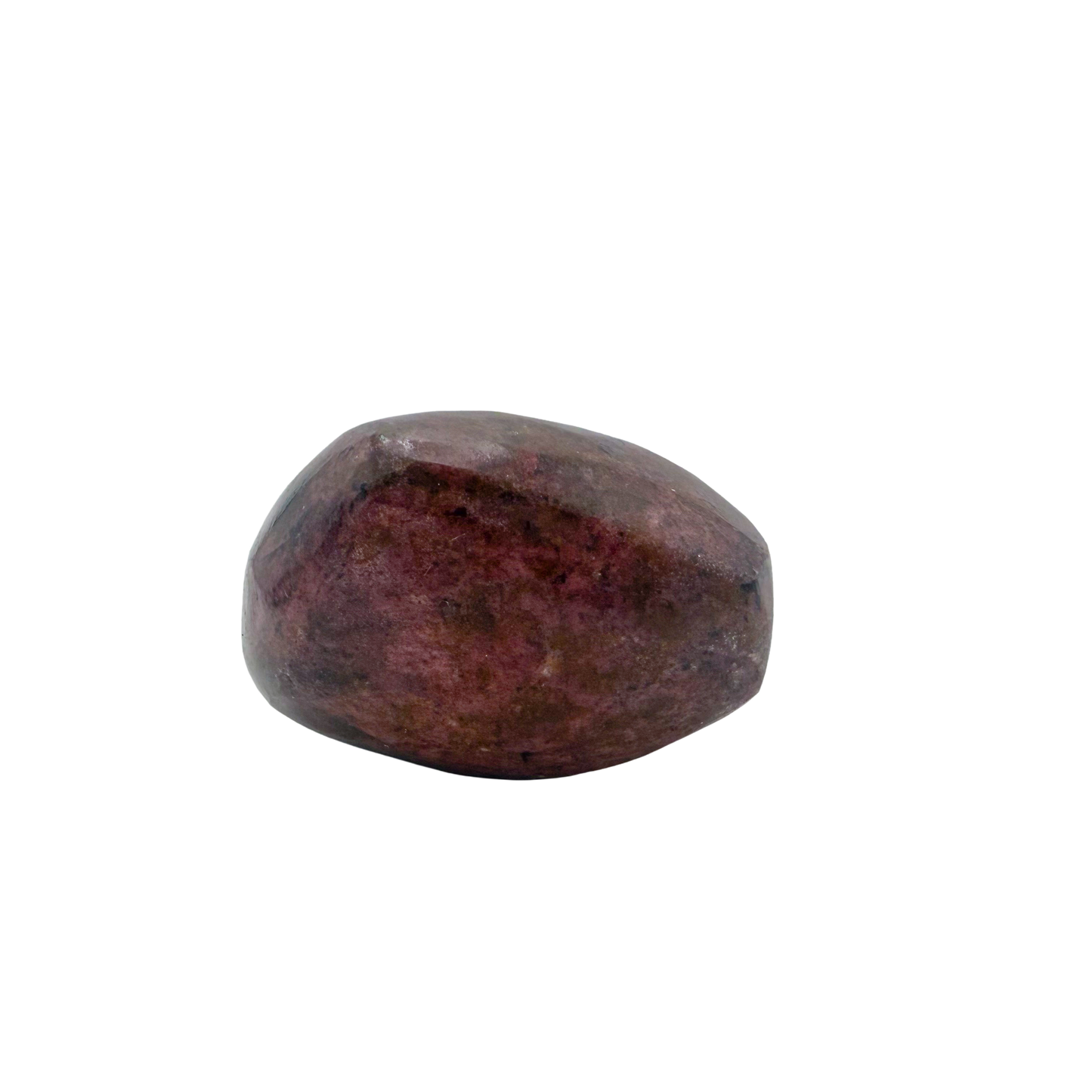 AA grade Rhodonite polished free form from Masvingo, Zimbabwe, rose pink with black manganese veining