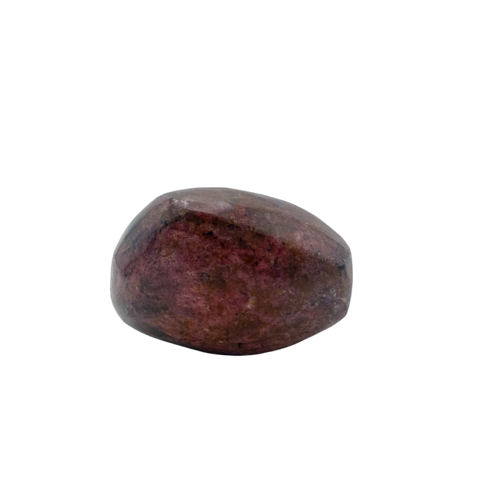 AA grade Rhodonite polished free form from Masvingo, Zimbabwe, rose pink with black manganese veining