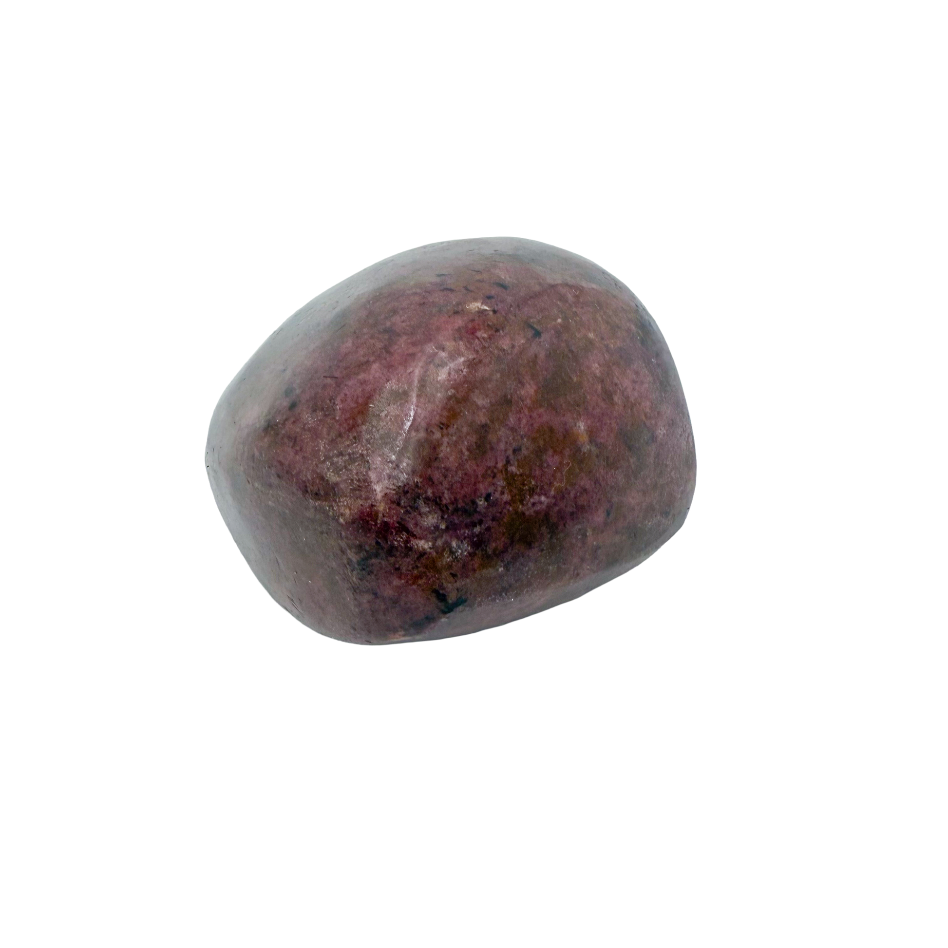 Rhodonite polished free form from Zimbabwe, alternate view