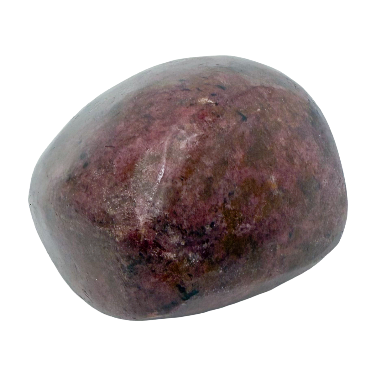 Rhodonite polished free form from Zimbabwe, alternate view