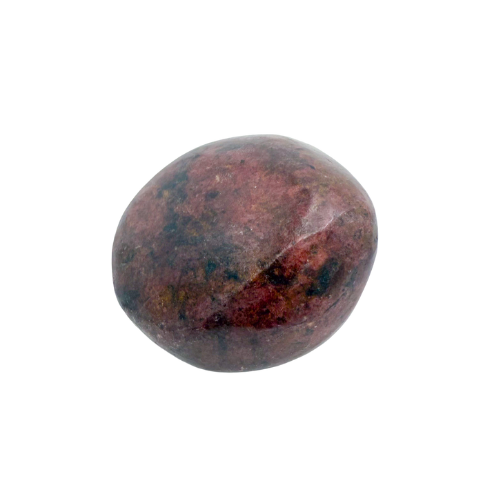 Rhodonite polished free form from Zimbabwe, alternate view
