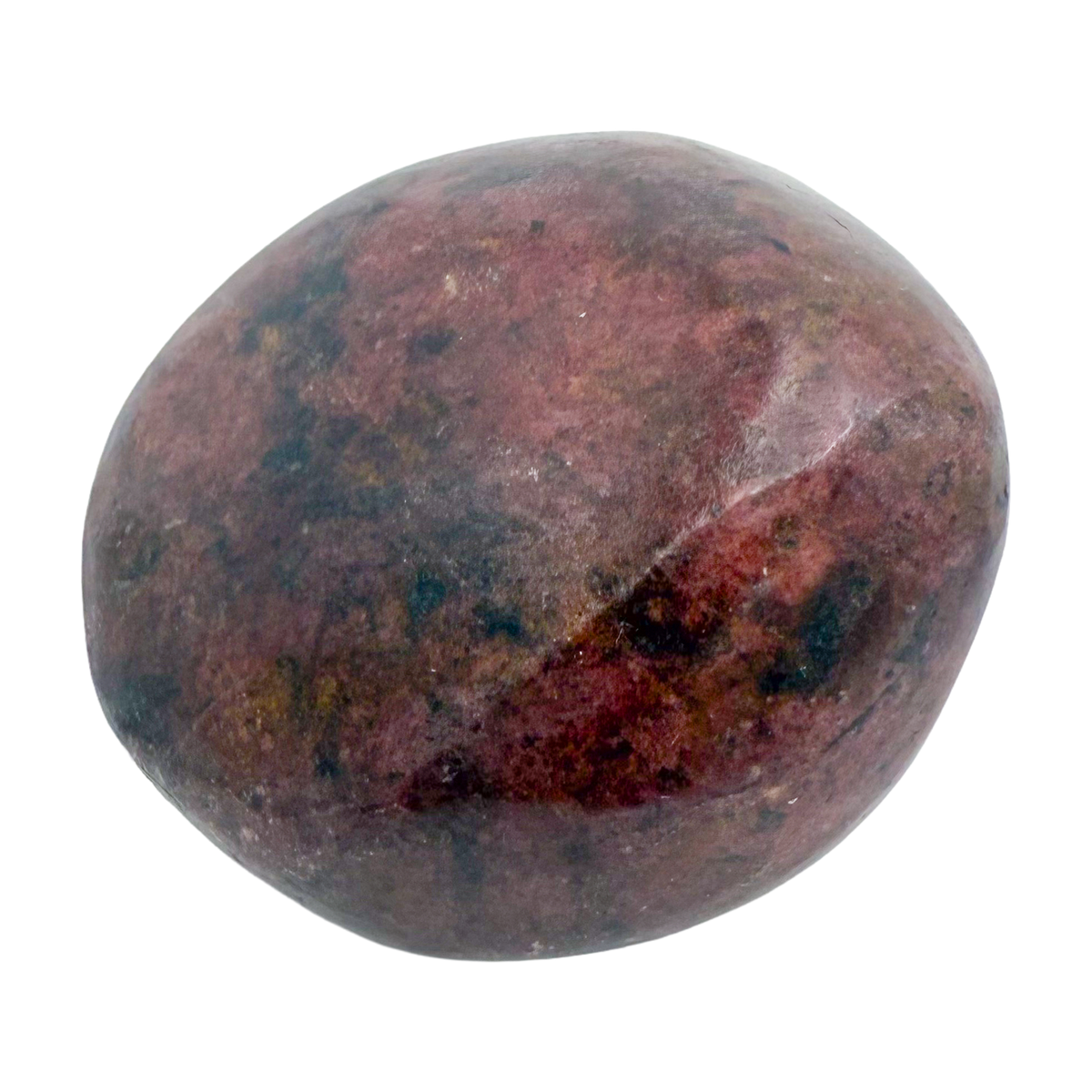 Rhodonite polished free form from Zimbabwe, alternate view
