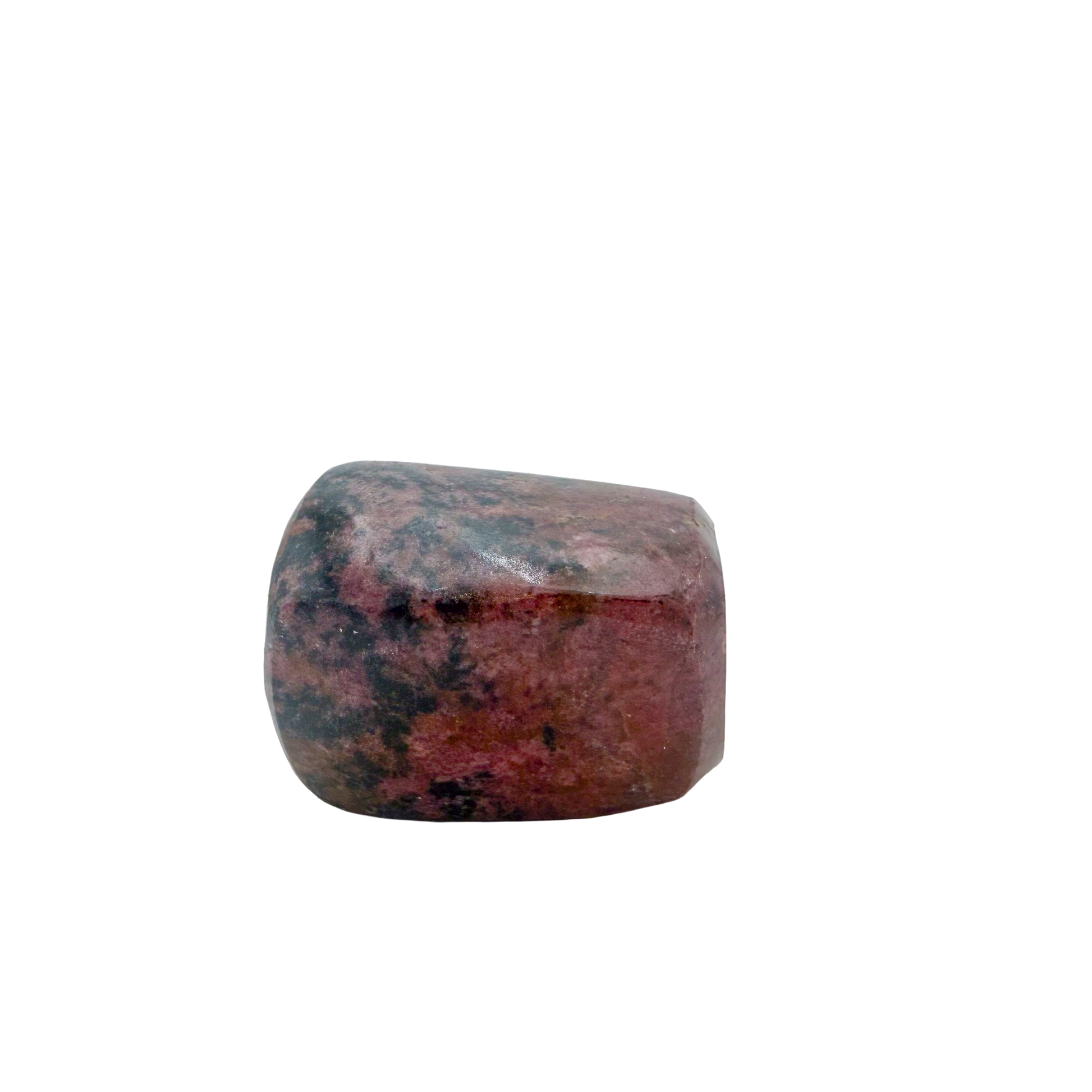 Rhodonite polished free form from Zimbabwe, alternate view