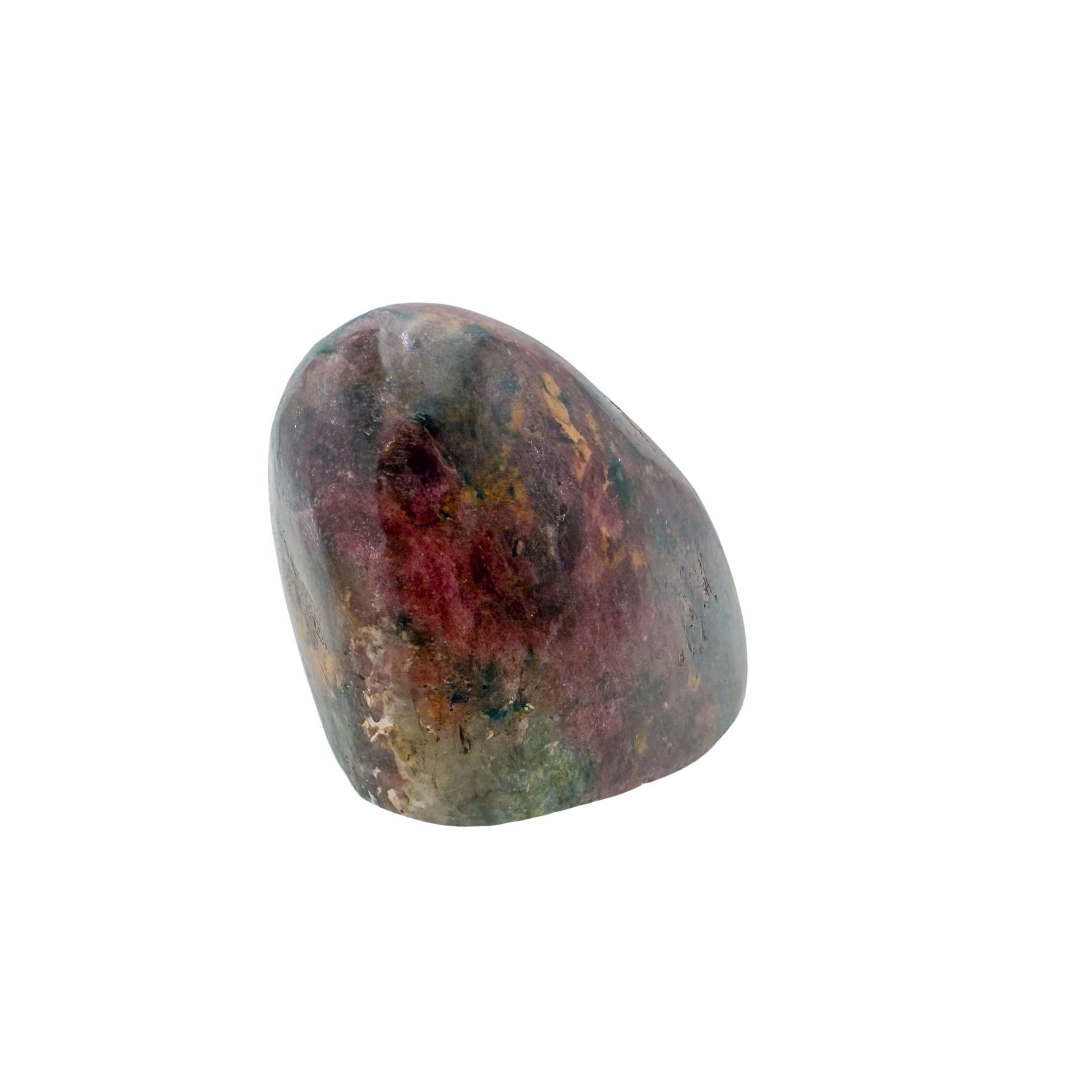 Rhodonite polished free form from Zimbabwe, alternate view
