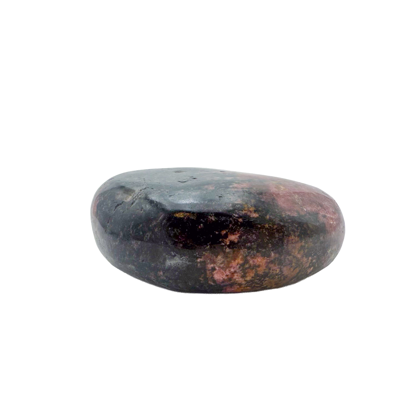 Rhodonite polished free form from Zimbabwe, alternate view