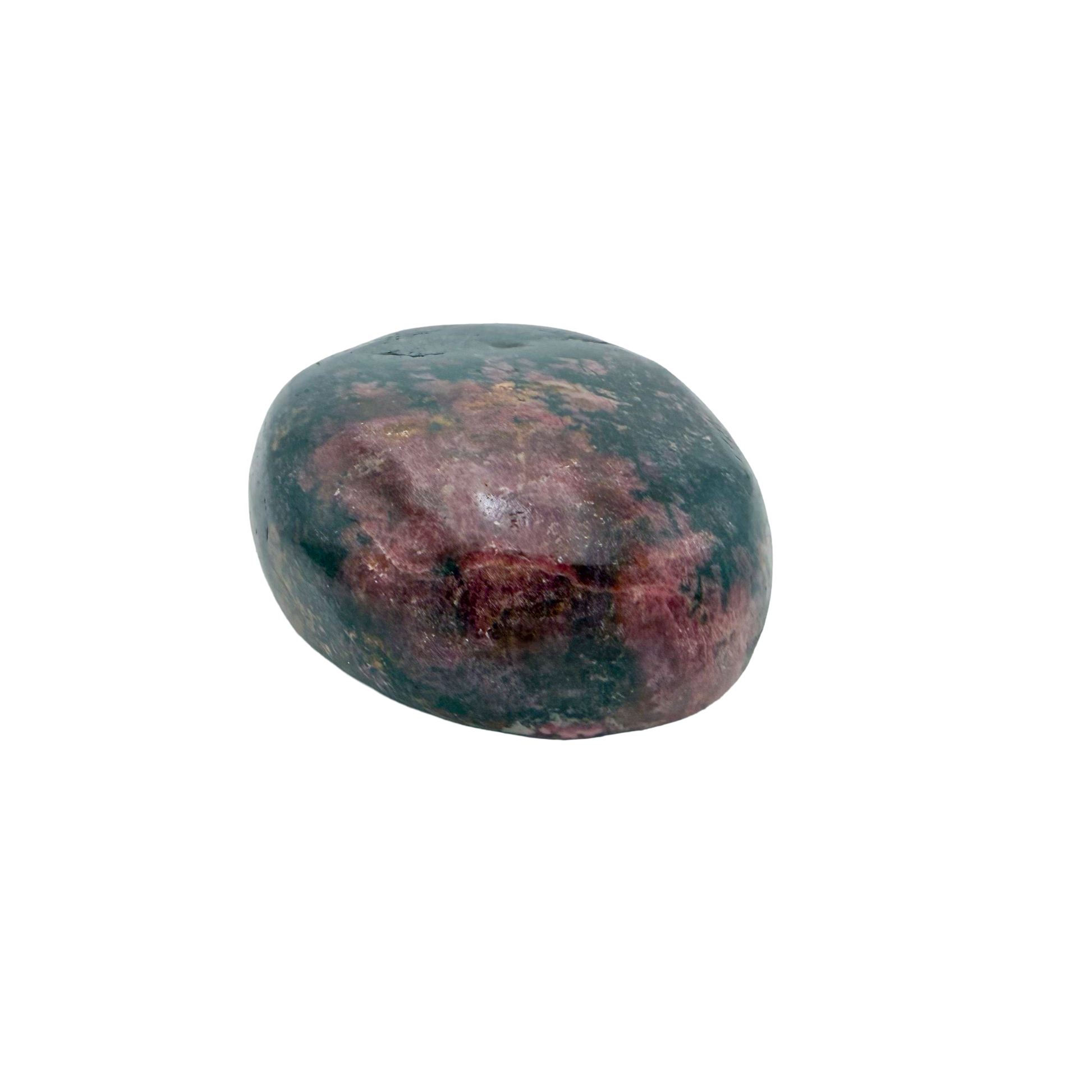 Rhodonite polished free form from Zimbabwe, alternate view