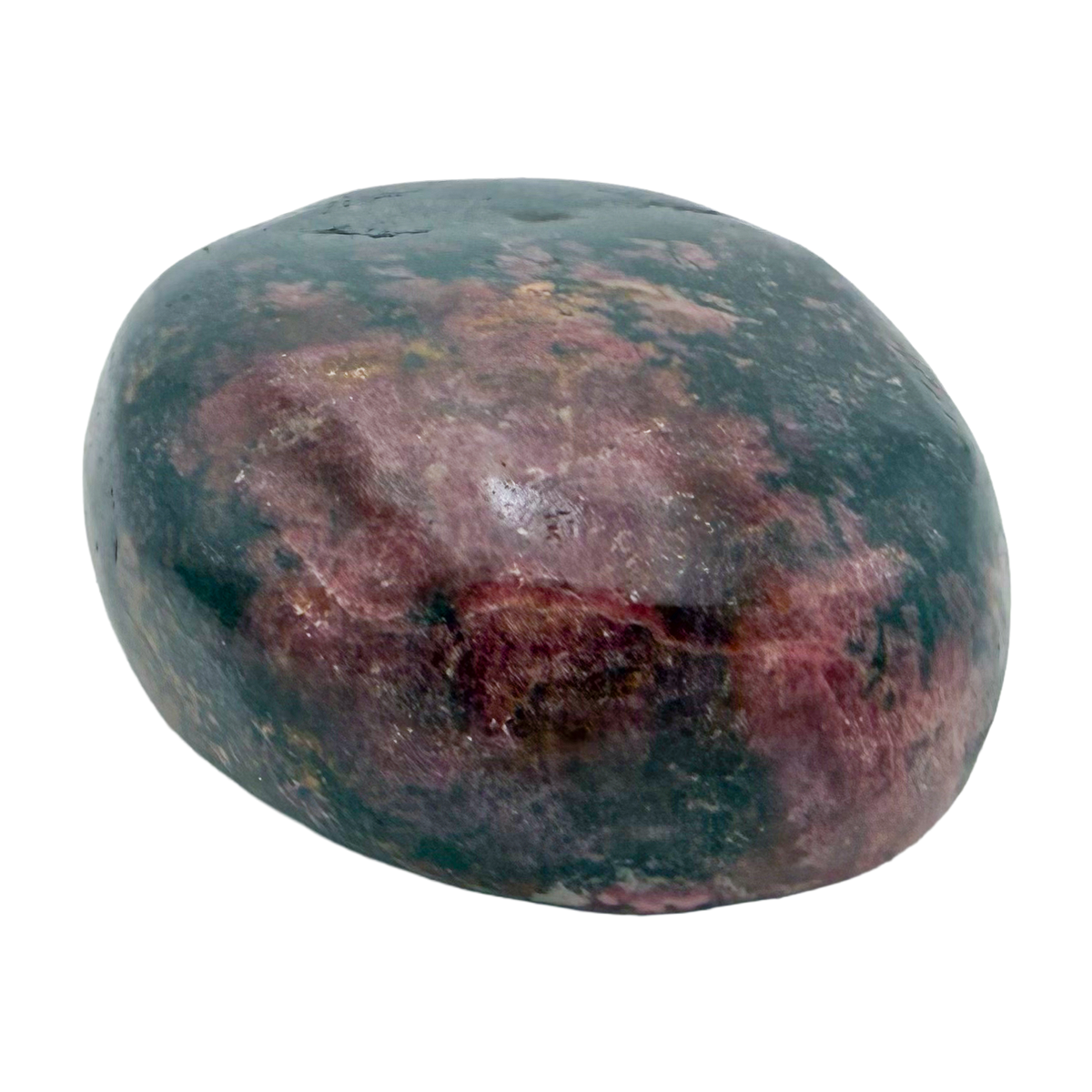 Rhodonite polished free form from Zimbabwe, alternate view