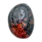 AA grade Rhodonite polished free form from Masvingo, Zimbabwe, rose pink with black manganese veining