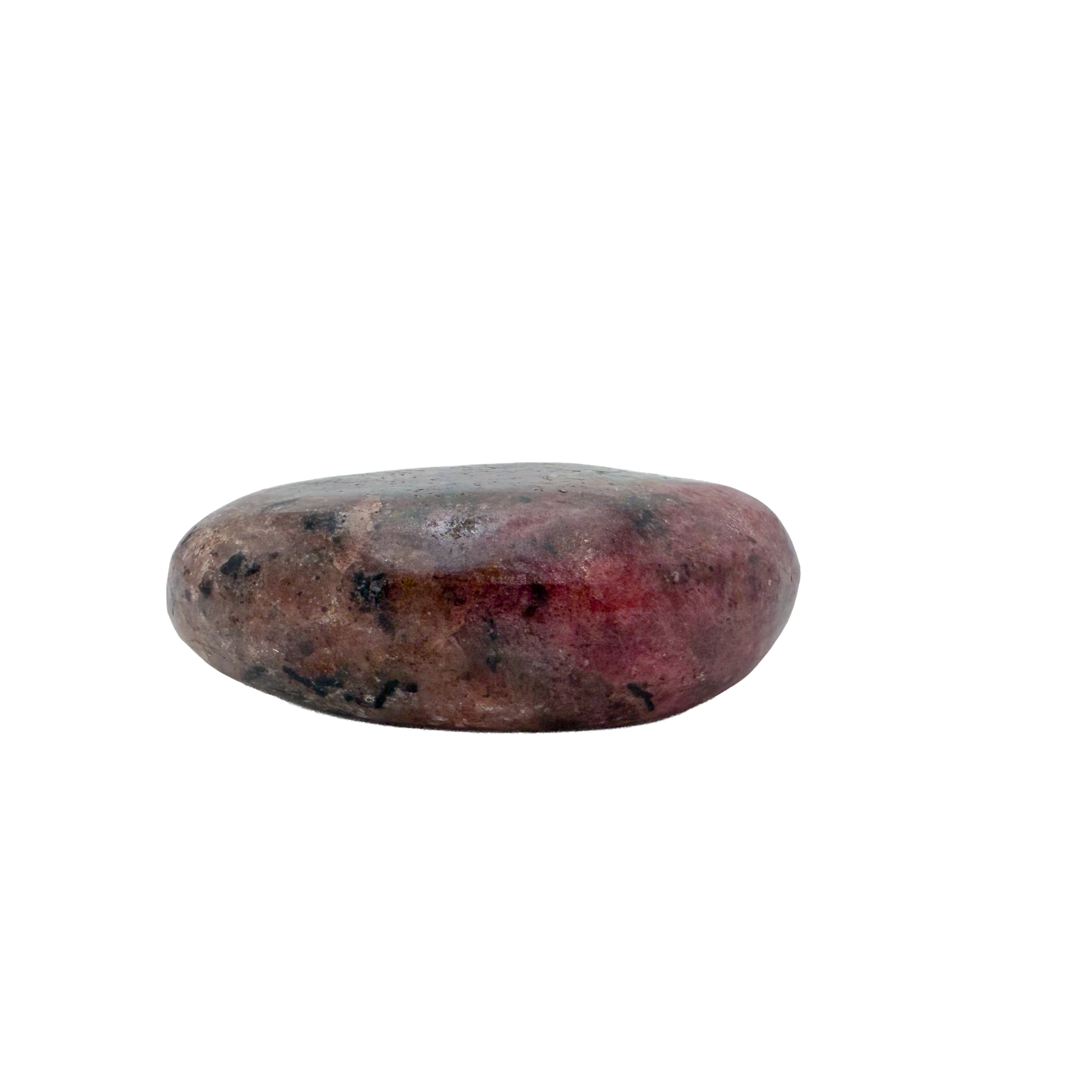 Rhodonite polished free form from Zimbabwe, alternate view
