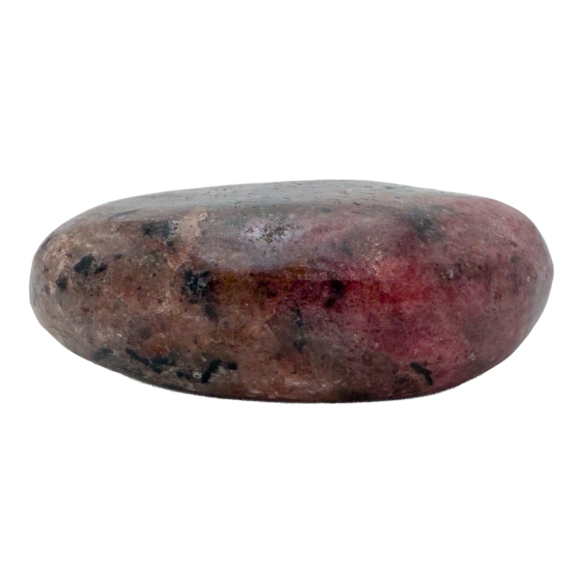 Rhodonite polished free form from Zimbabwe, alternate view