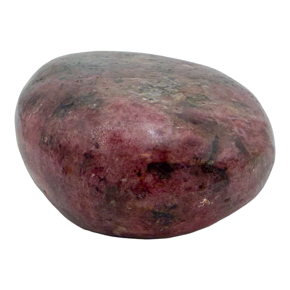 Rhodonite polished free form from Zimbabwe, alternate view