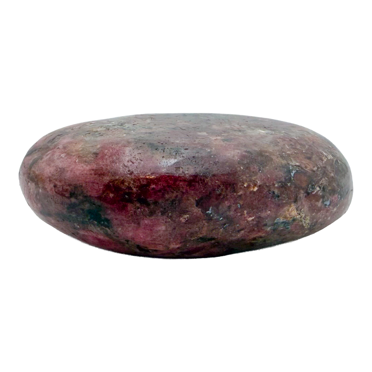 Rhodonite polished free form from Zimbabwe, alternate view