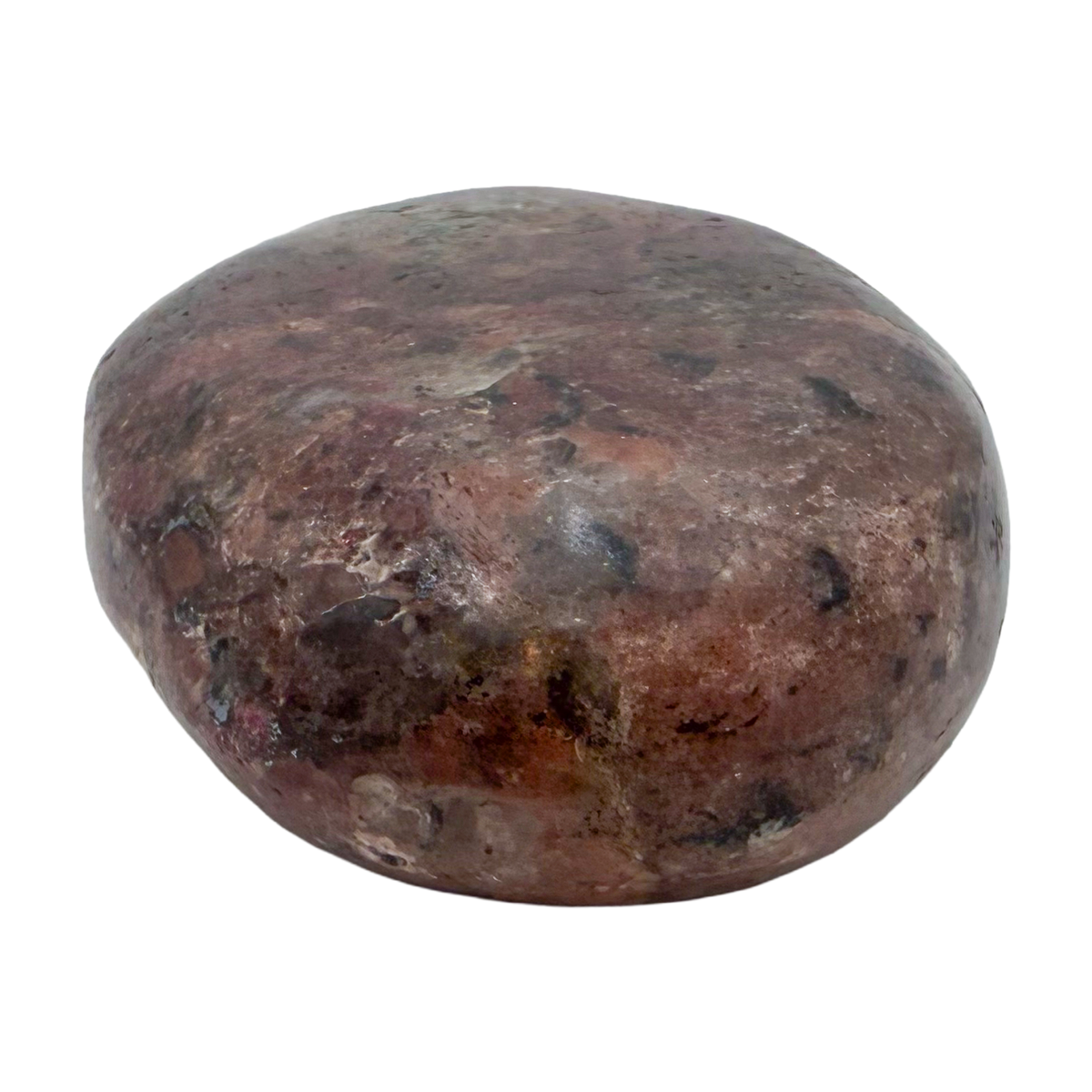 Rhodonite polished free form from Zimbabwe, alternate view