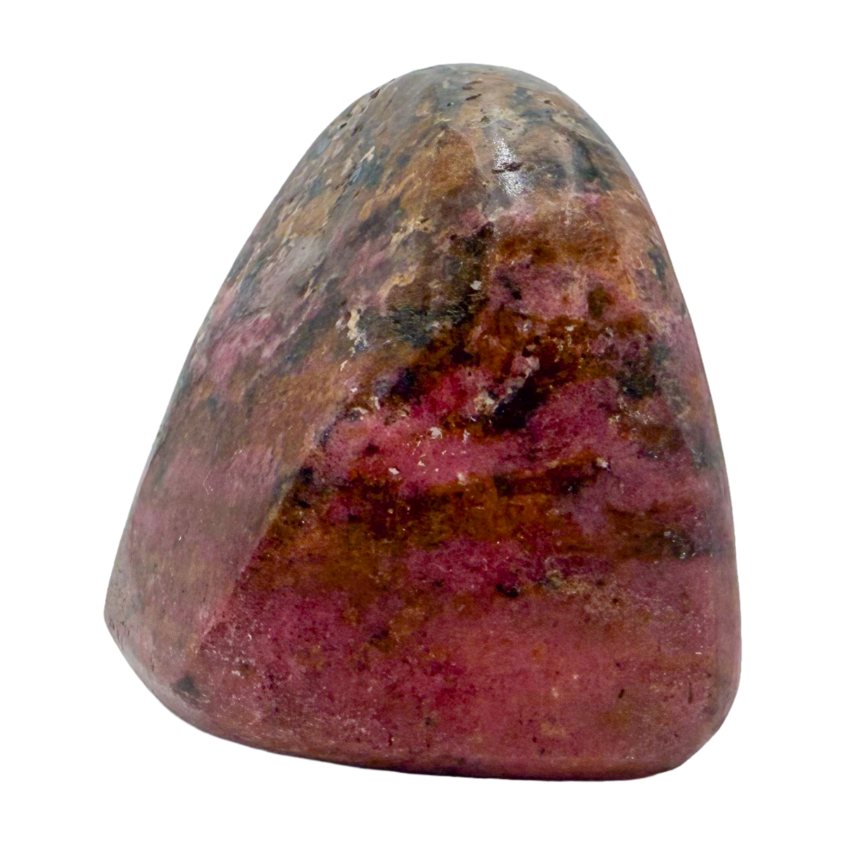 Rhodonite polished free form from Zimbabwe, alternate view