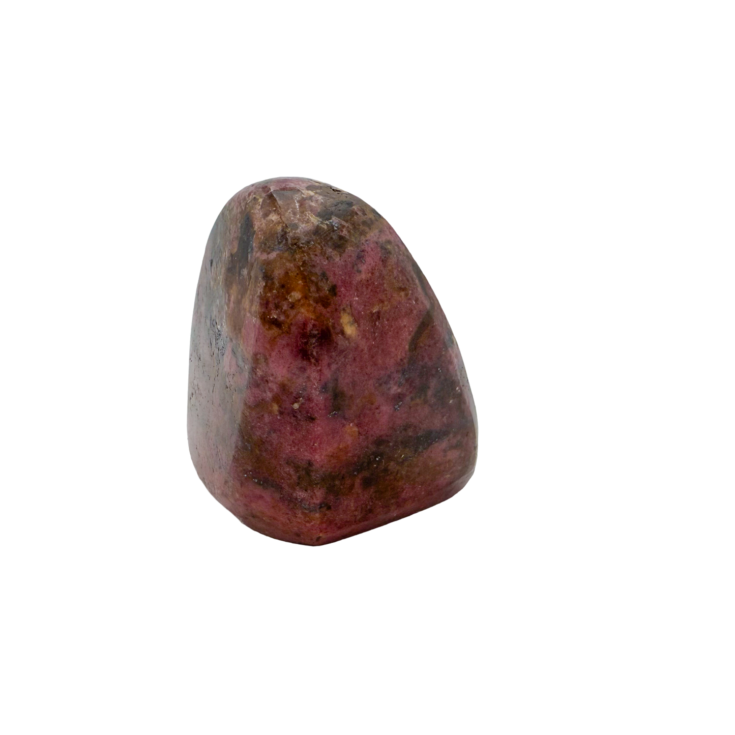 Rhodonite polished free form from Zimbabwe, alternate view