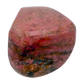 AA grade Rhodonite polished free form from Masvingo, Zimbabwe, rose pink with black manganese veining