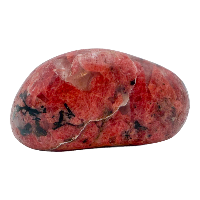 AA grade Rhodonite polished free form from Masvingo, Zimbabwe, rose pink with black manganese veining