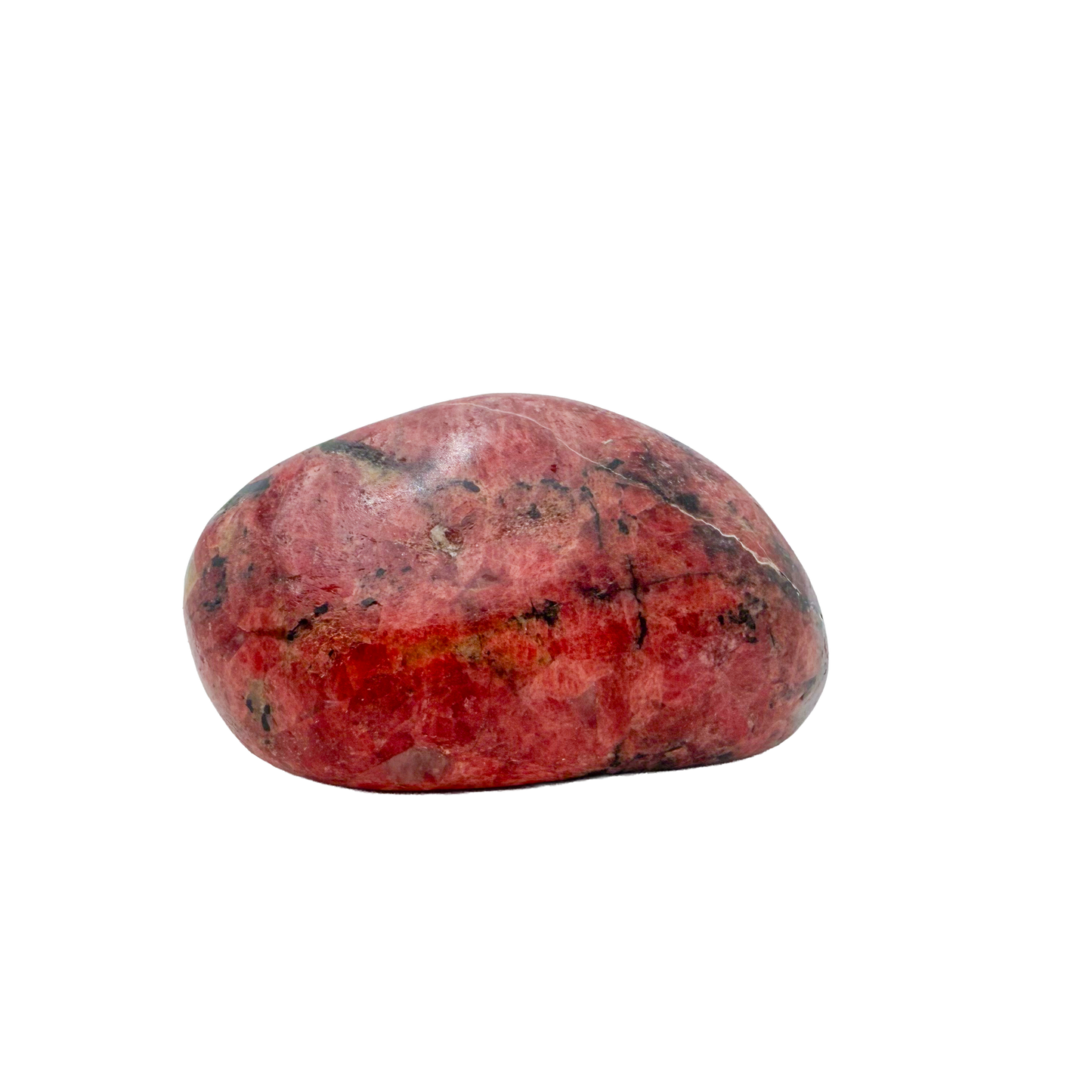 Rhodonite polished free form from Zimbabwe, alternate view