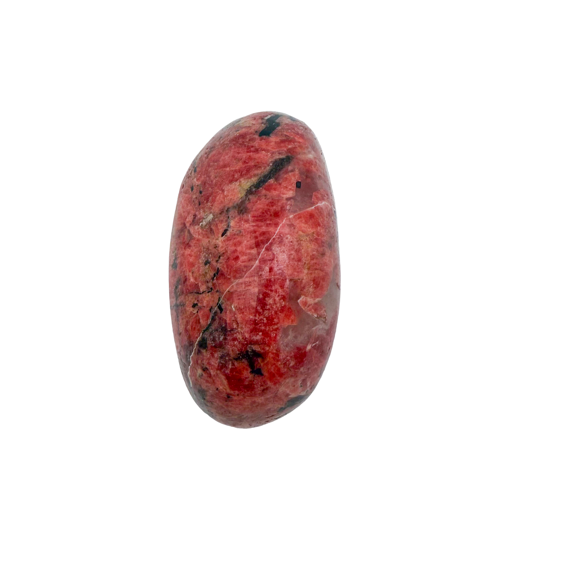 Rhodonite polished free form from Zimbabwe, alternate view