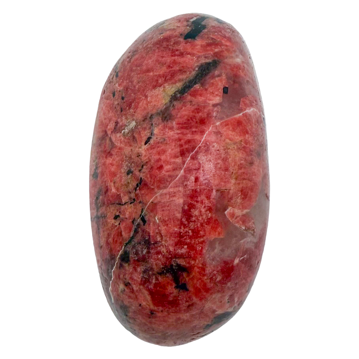 Rhodonite polished free form from Zimbabwe, alternate view