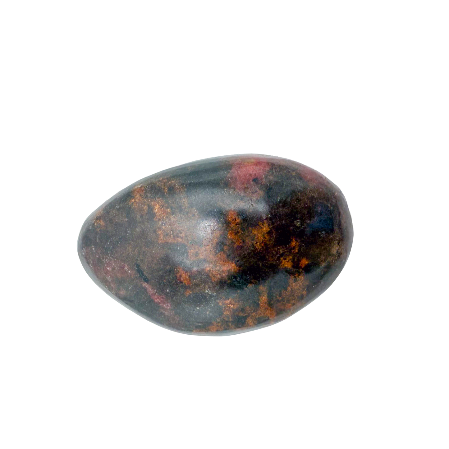 Rhodonite polished free form from Zimbabwe, alternate view
