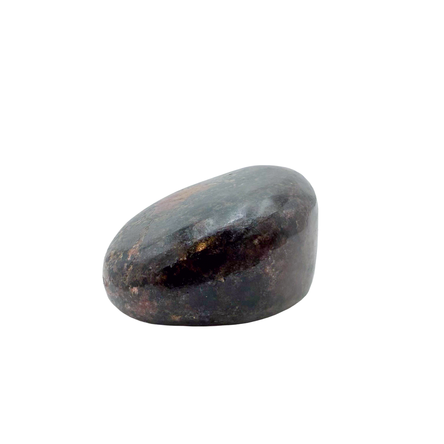 Rhodonite polished free form from Zimbabwe, alternate view