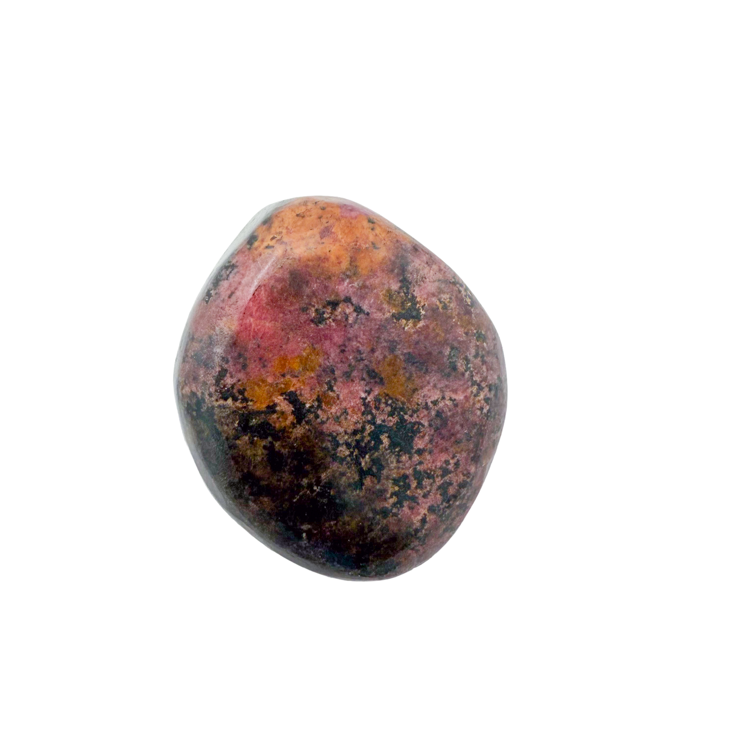 Rhodonite polished free form from Zimbabwe, alternate view