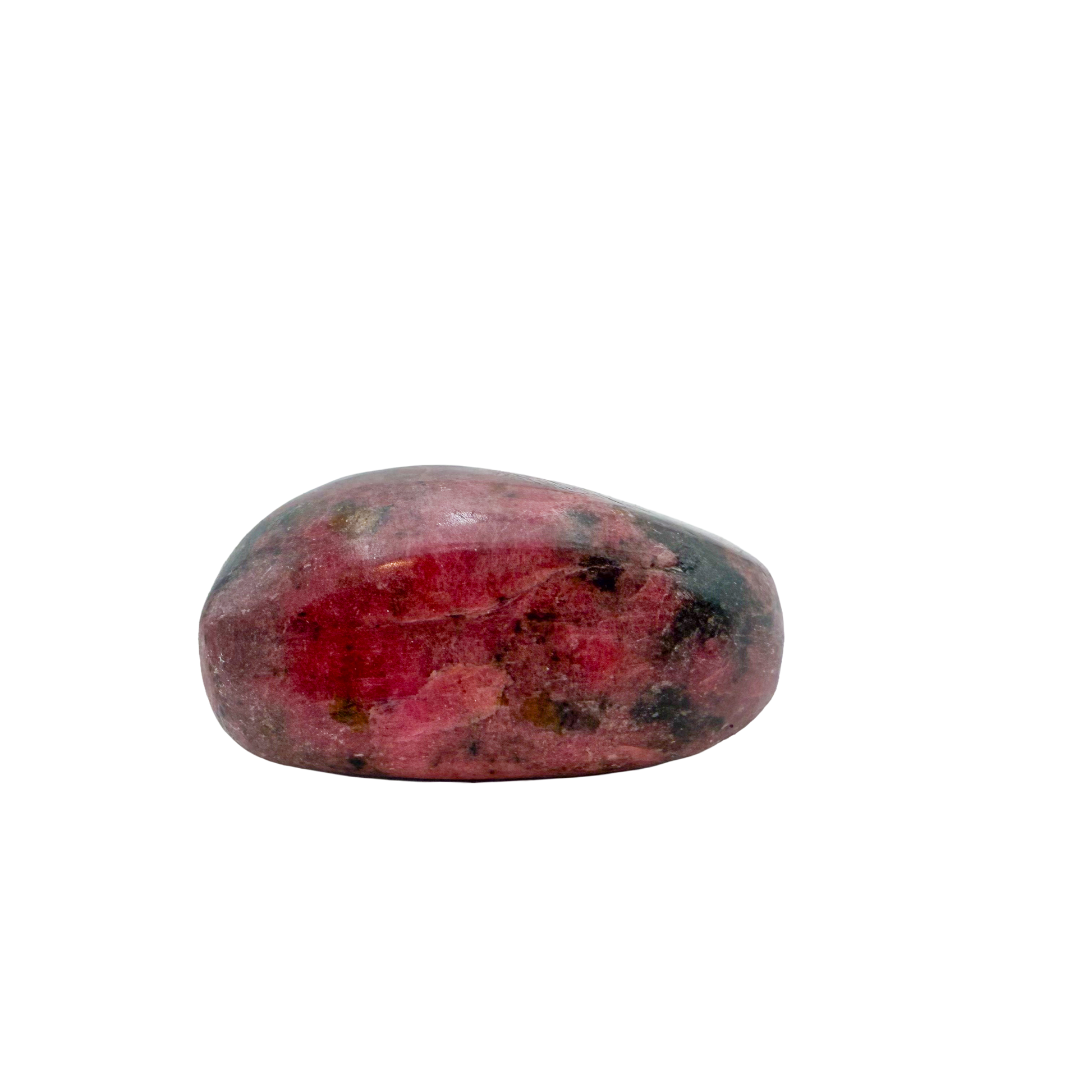 Rhodonite polished free form from Zimbabwe, alternate view