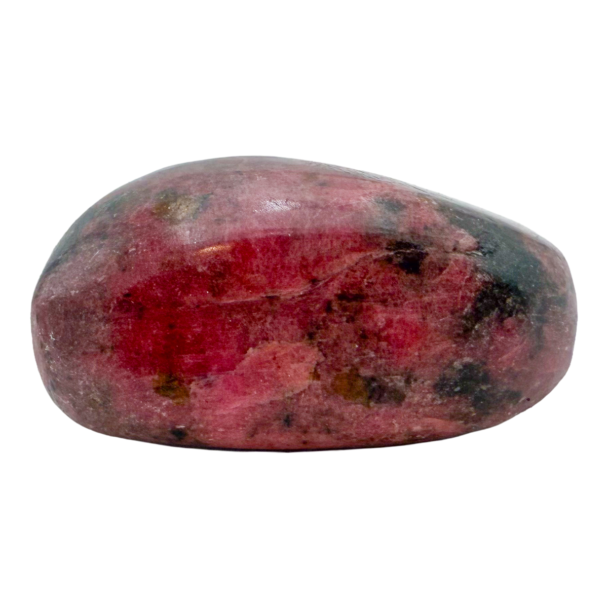 Rhodonite polished free form from Zimbabwe, alternate view