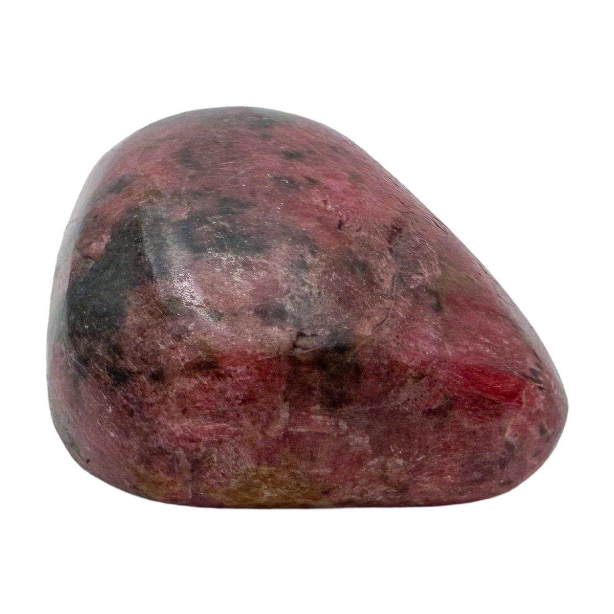 Rhodonite polished free form from Zimbabwe, alternate view